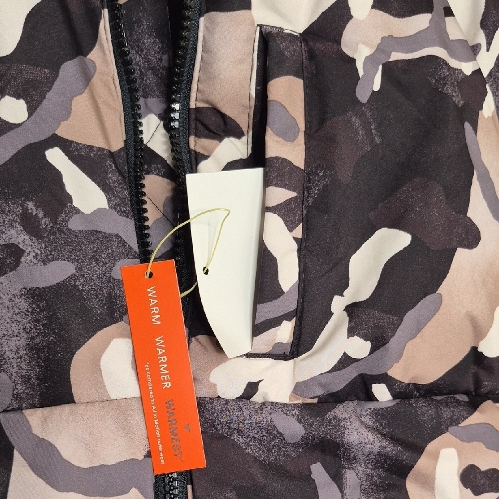 All in Motion Kids Puffer Jacket - Black, Gray, White Camo - Picture 3 of 13
